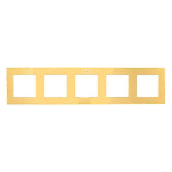 Рамка 5 постов Simon SIMON 24 HARMONIE, золотой, 2400650-066