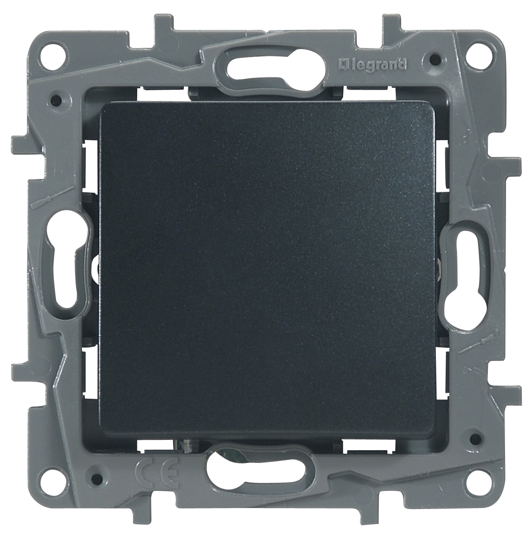 Выключатель/переключатель - Etika - 10 A - 250 В~ - антрацит