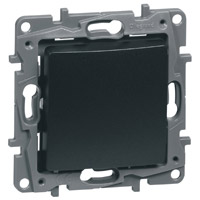 Выключатель/переключатель - Etika - 10 A - 250 В~ - антрацит