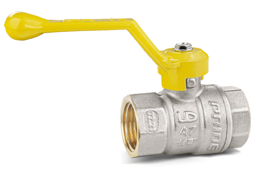 Кран шаровый латунный никелированный 11б27п Ду20 Ру40 (3/4) ВР/ВР рычаг GAS