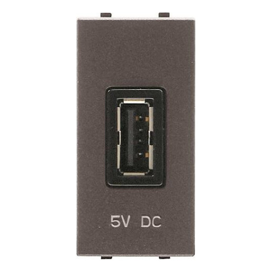 Розетка USB ABB ZENIT, , антрацит, 2CLA218500N1801