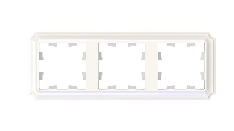 Рамка 3-пост. AtlasDesign Antique универс. жемчуж. SE ATN100403