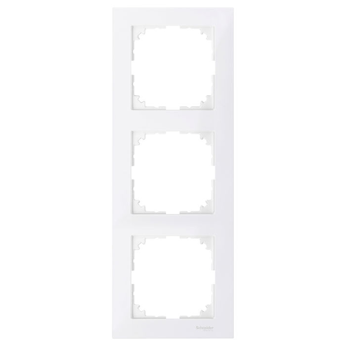Рамка 3 поста Schneider Electric MERTEN M-PURE, полярно-белый, MTN4030-3619