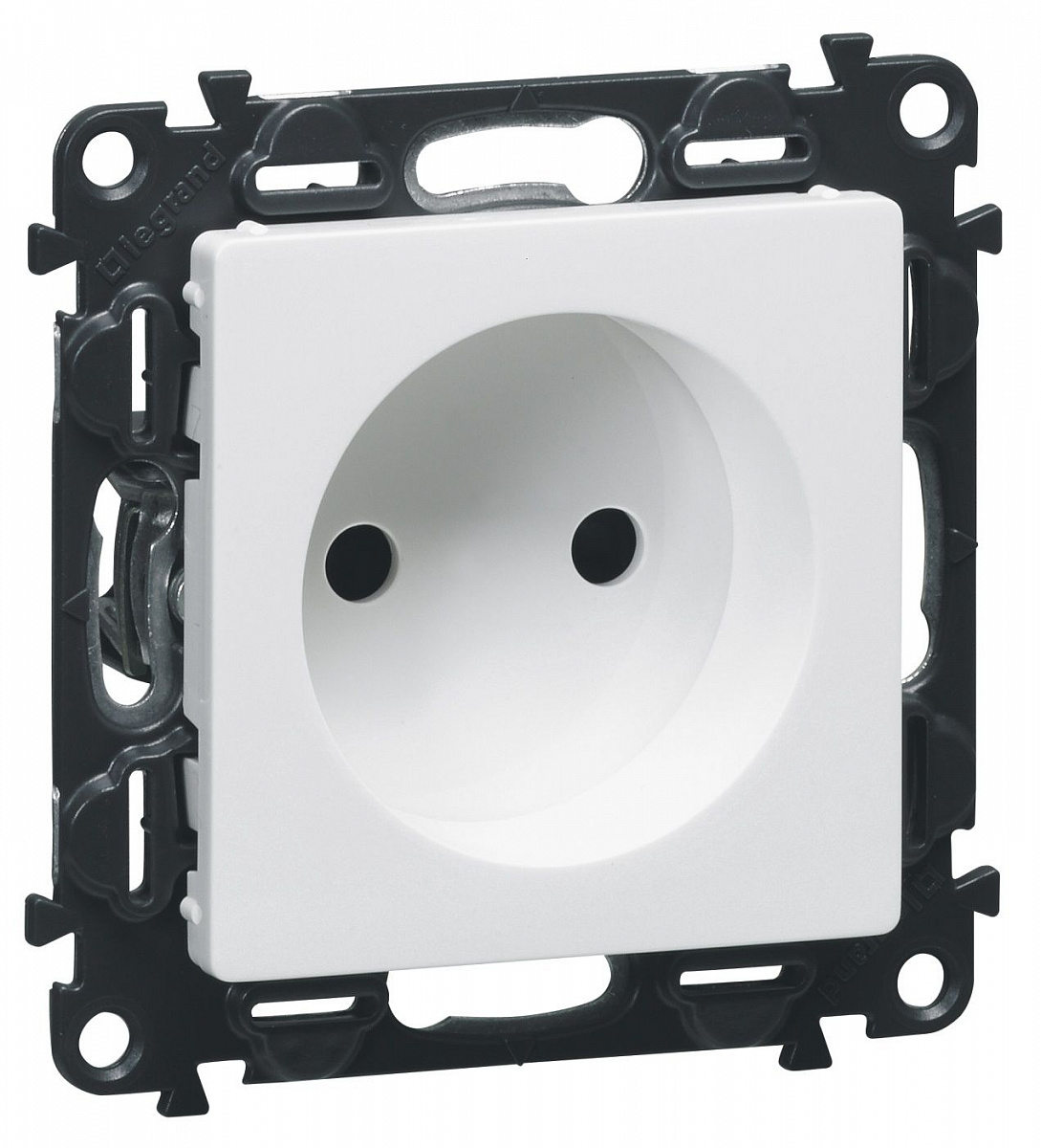 Панель лицевая Valena Life для силовой розетки 2К бел. Leg 754970