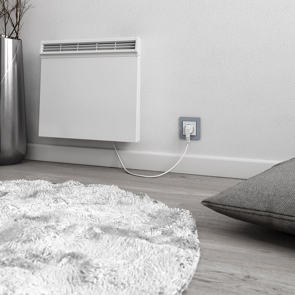 Рамка из стекла на 1 пост Favorit серый W0011115