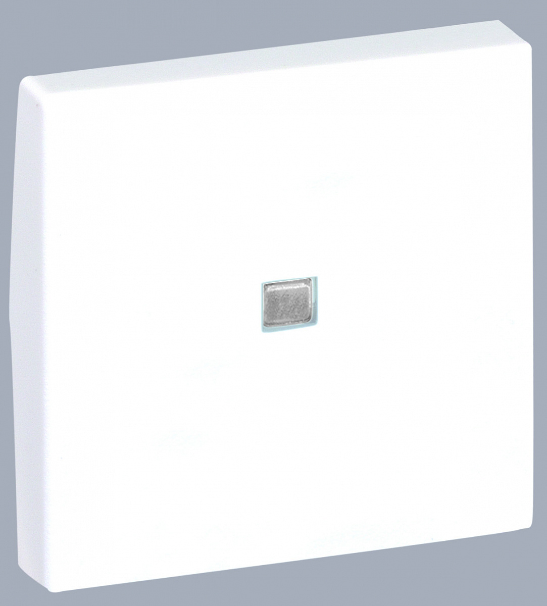 Simon Connect Алюминий Клавиша с индикатором для выключателя К304, 45х45мм