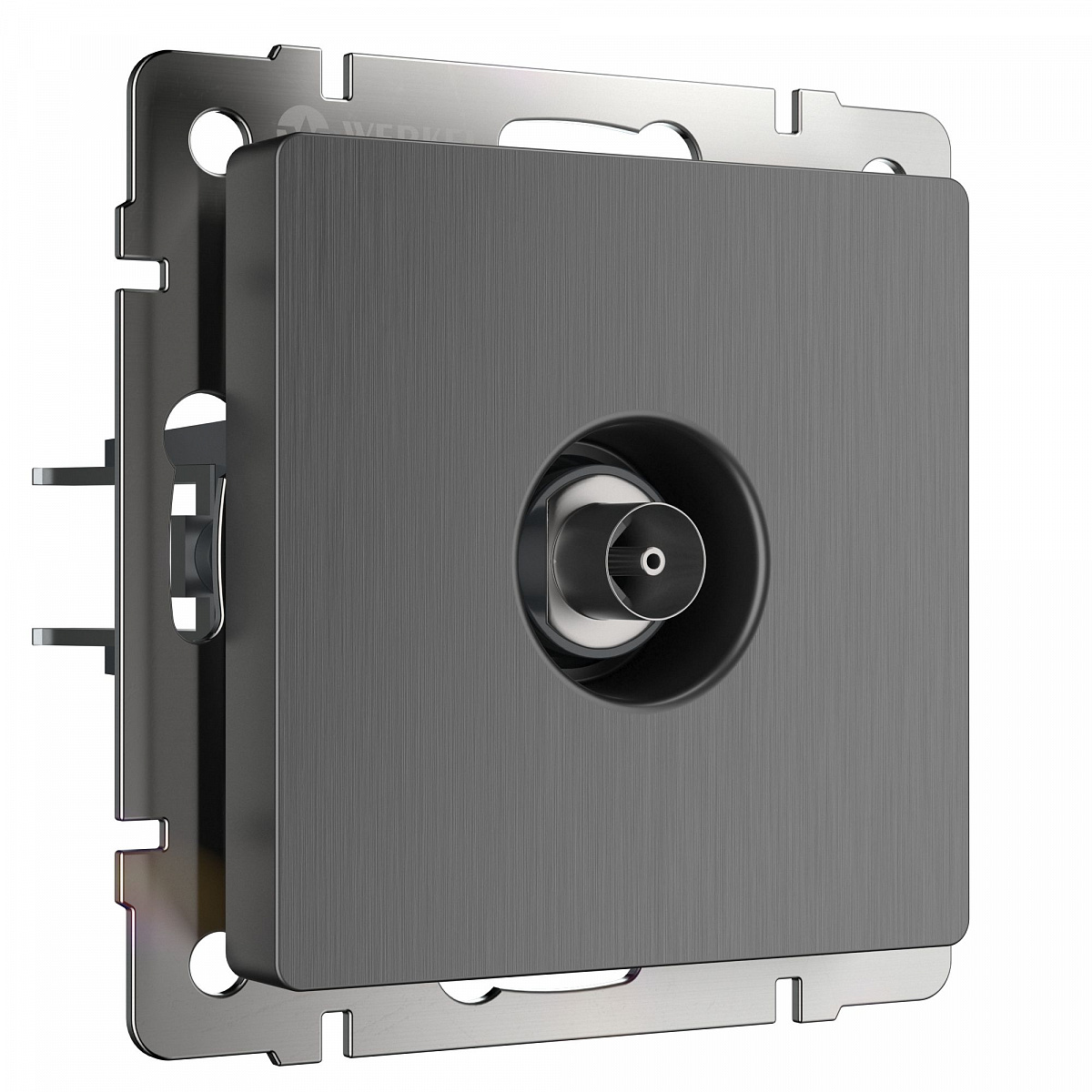 ТВ-розетка оконечная графит рифленый W1183004