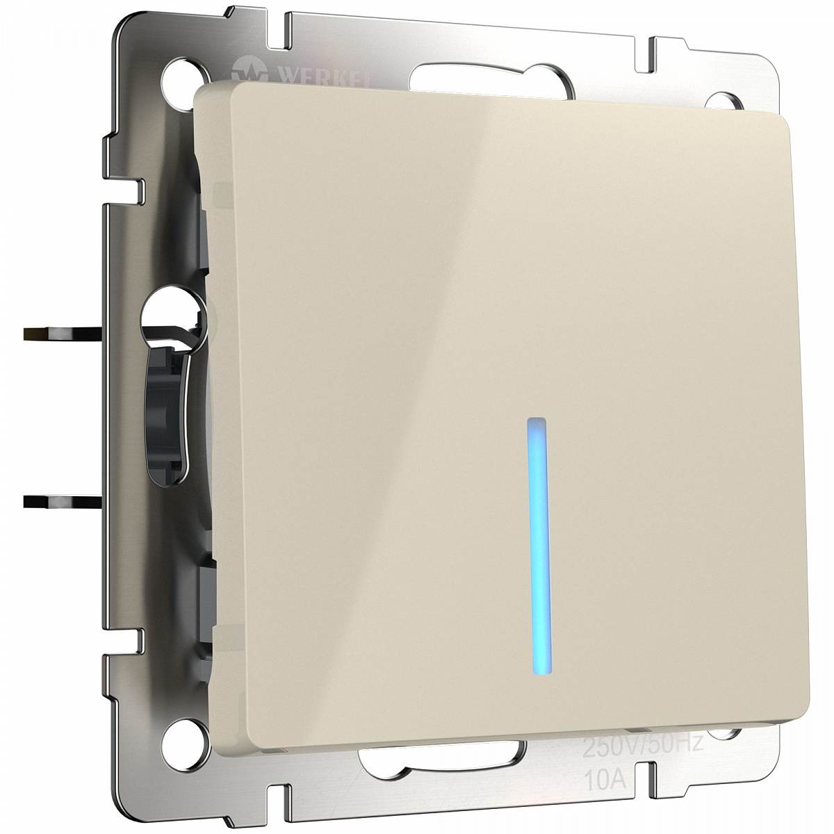 Выключатель одноклавишный с подсветкой слоновая кость W1110103