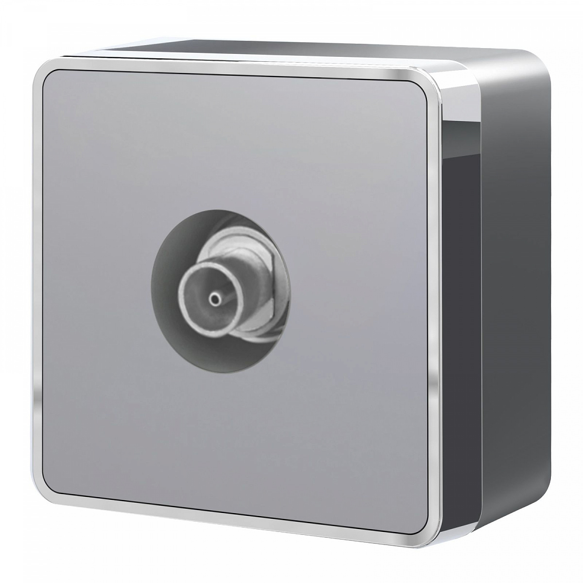 ТВ-розетка оконечная Gallant серебряный W5083006