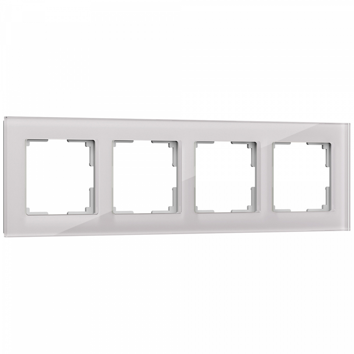 Рамка из стекла на 4 поста Favorit дымчатый W0041117