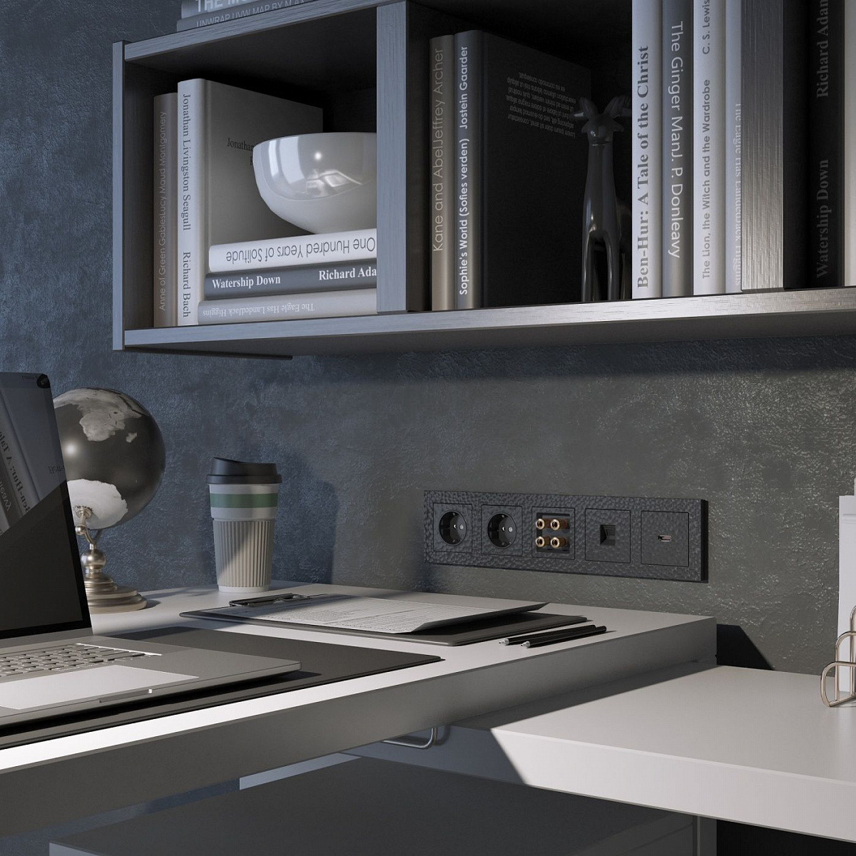 Накладка для RJ-11 черный W1292008