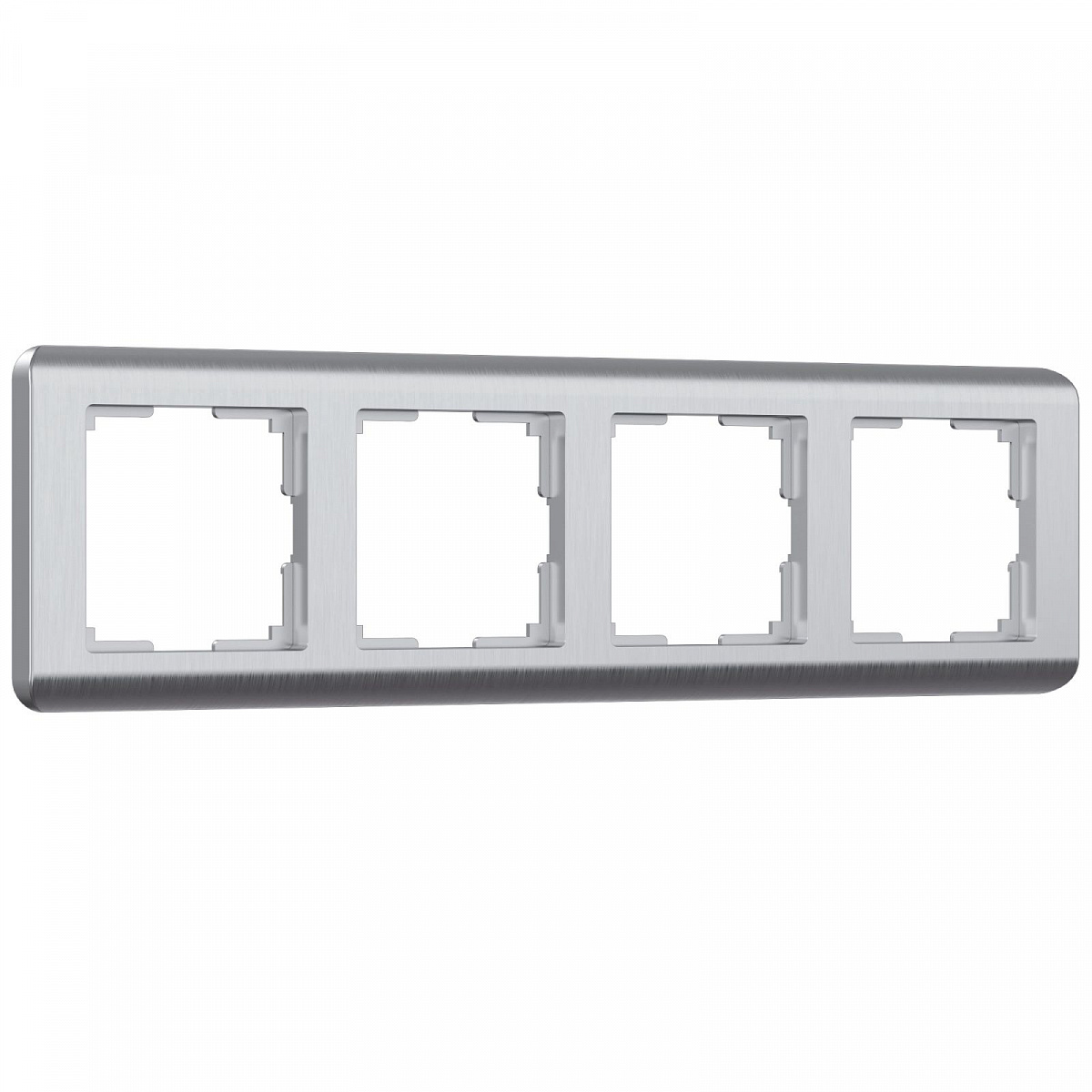 Рамка из поликарбоната на 4 поста Stream серебряный W0042106