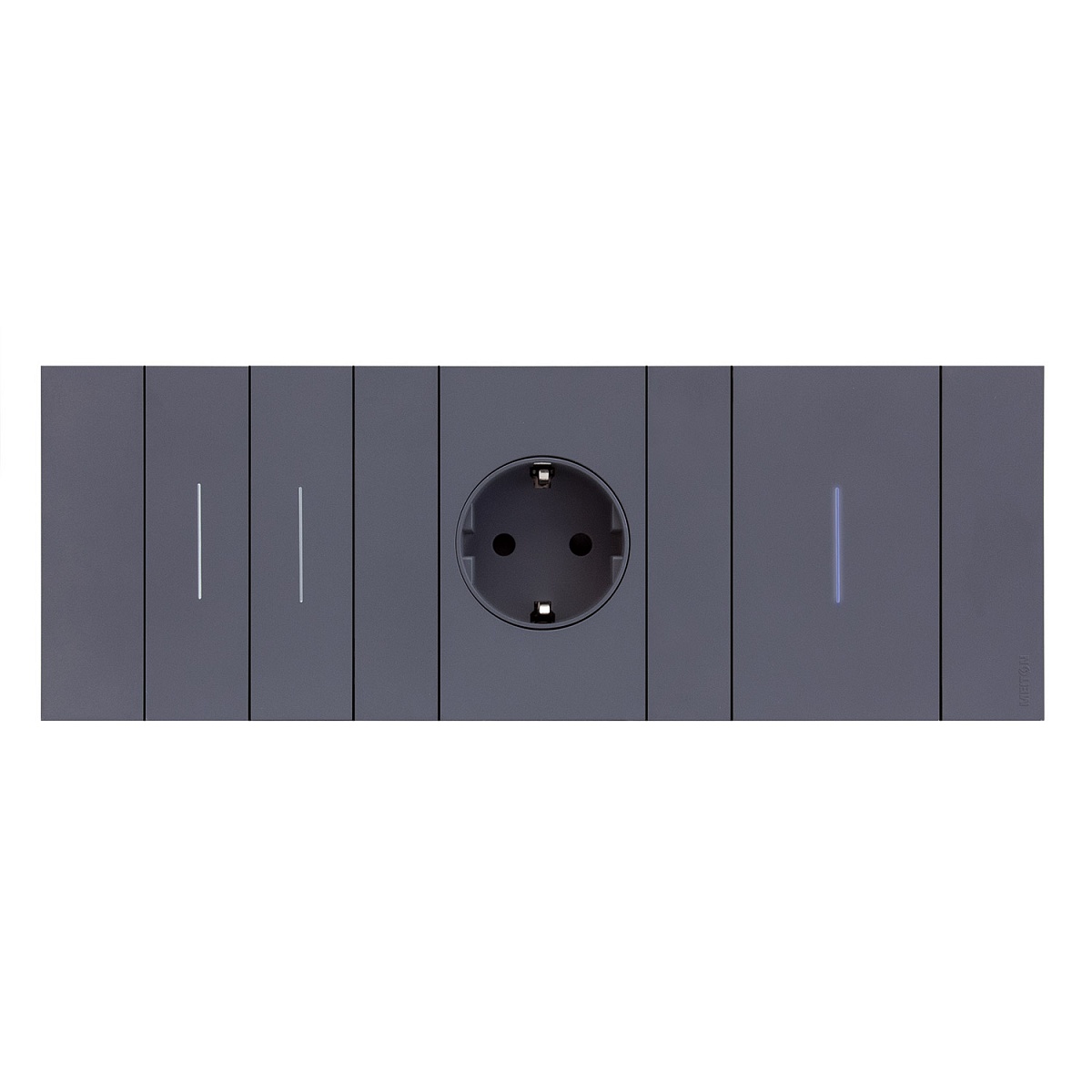 Рамка 2-ая цвет-Грифель матовый MEITON AA4802M2AL