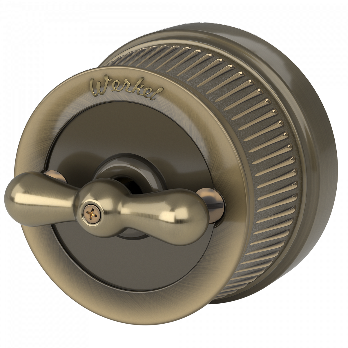 Выключатель на 4 положения двухклавишный матовый хром ретро WL19-01-05