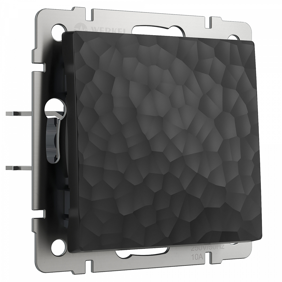 Выключатель одноклавишный Hammer черный W1210008