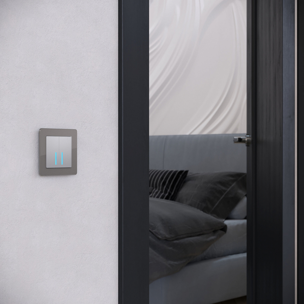 Рамка из акрила на 1 пост Acrylic графит W0012704