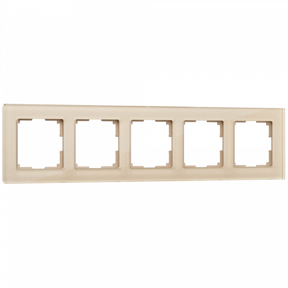 Рамка из стекла на 5 постов Favorit шампань W0051111