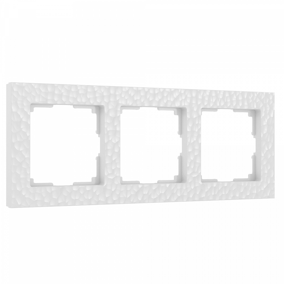 Рамка из поликарбоната на 3 поста Hammer белый W0032401