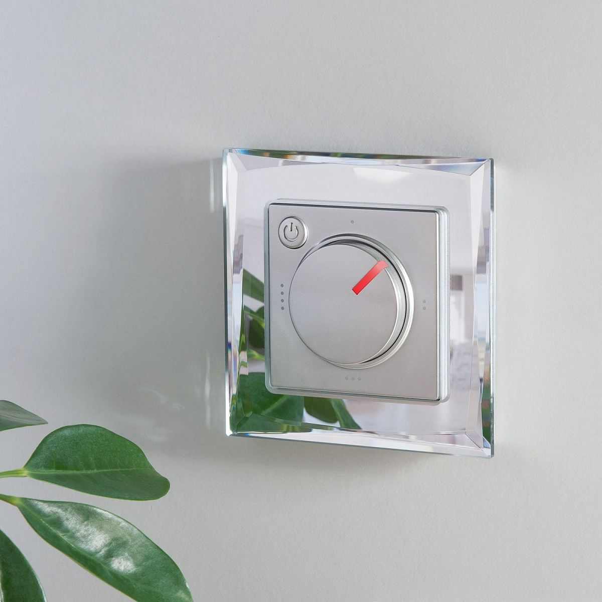 Рамка из стекла на 1 пост Diamant зеркальный W0011220