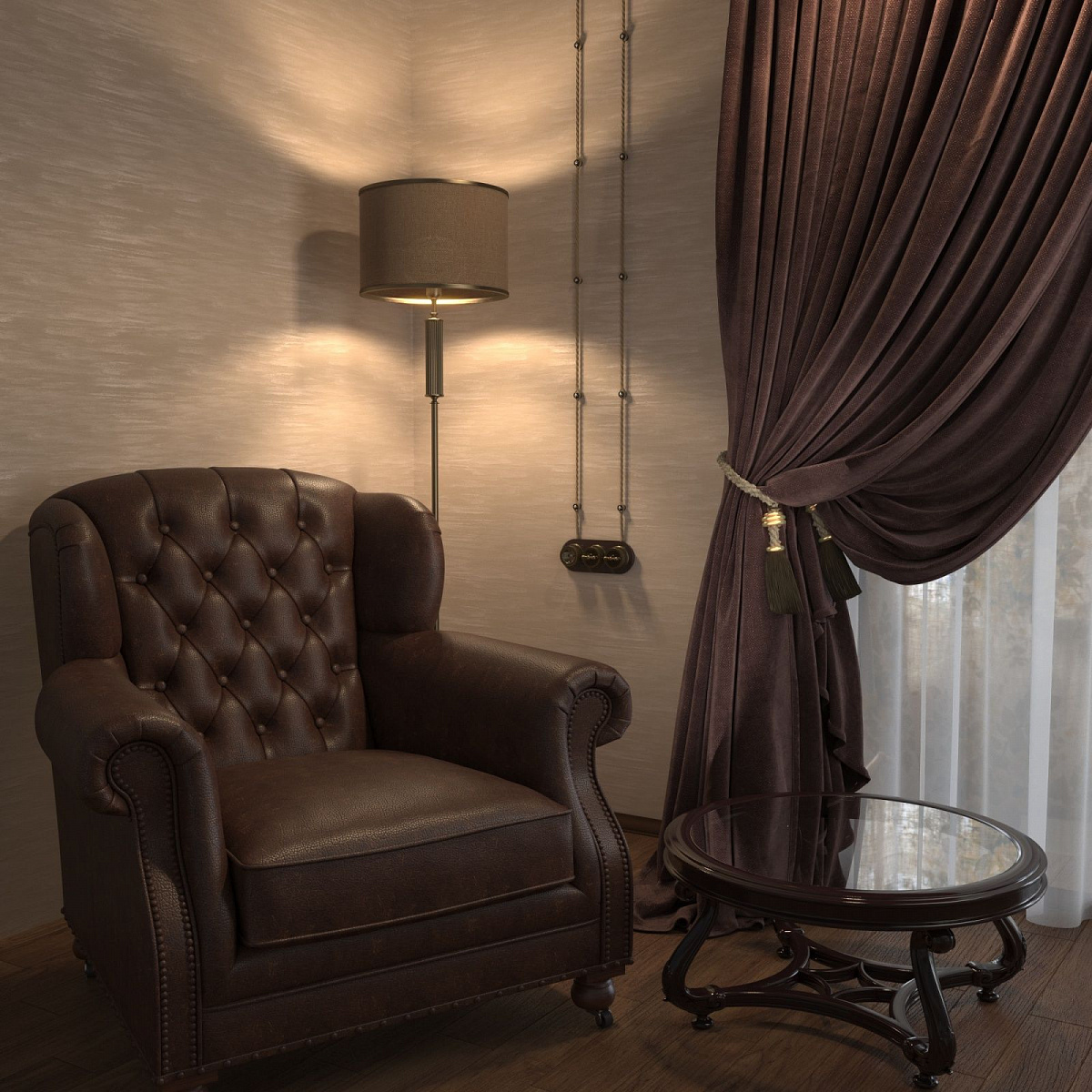 Выключатель на 4 положения двухклавишный матовый хром ретро WL19-01-05