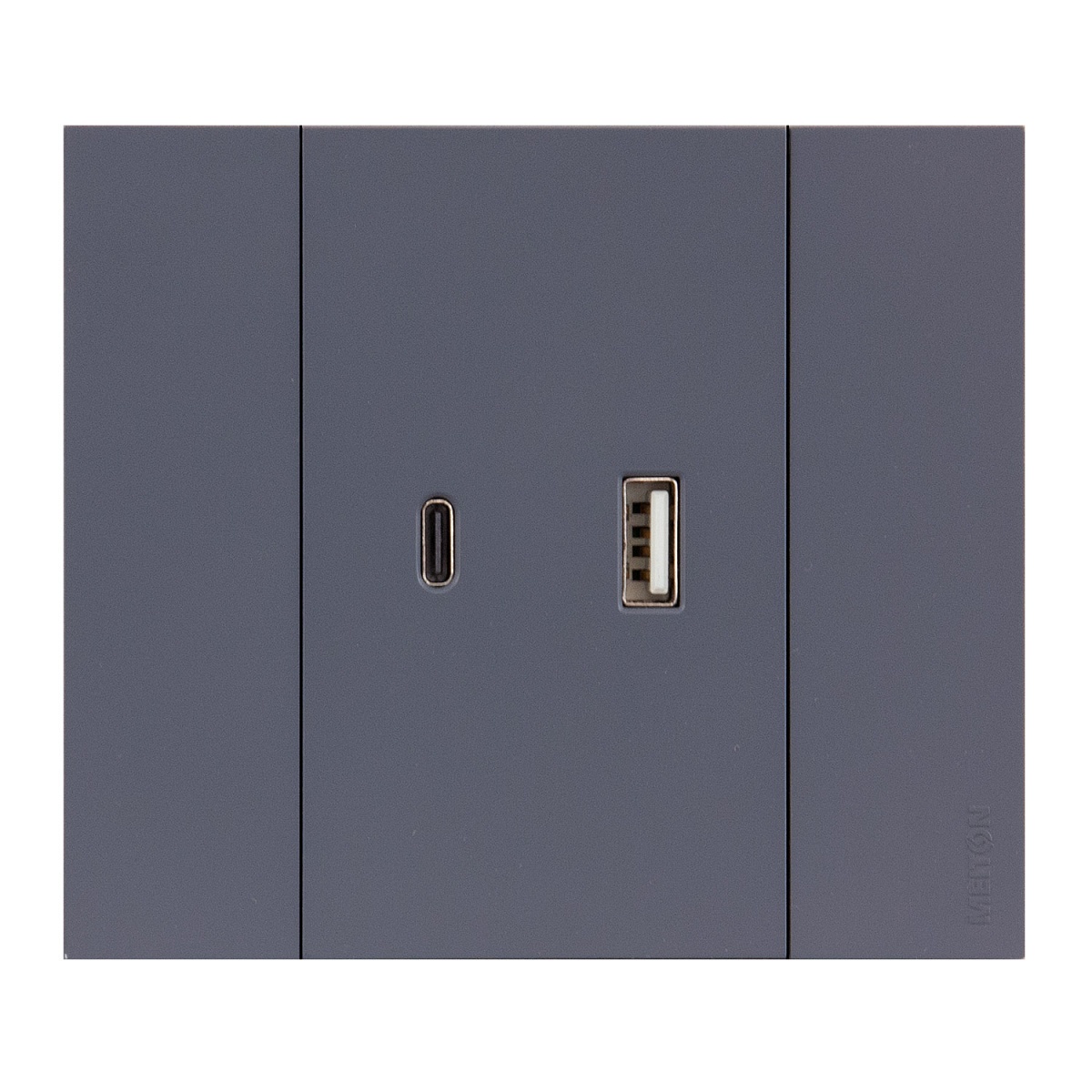 Рамка 2-ая цвет-Грифель матовый MEITON AA4802M2AL