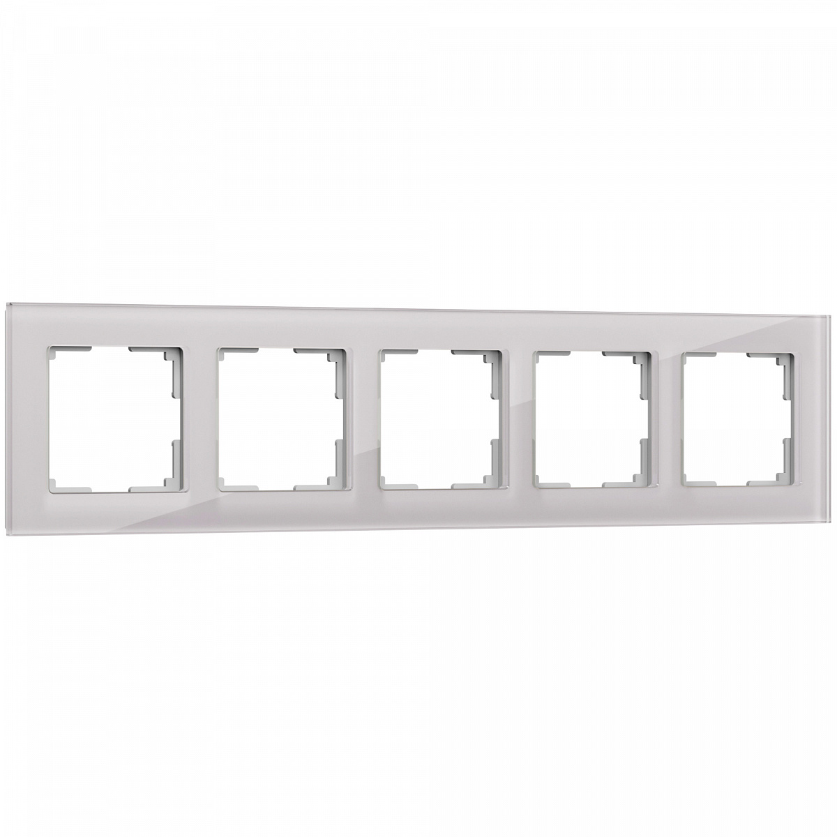 Рамка из стекла на 5 постов Favorit дымчатый W0051117